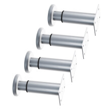 4Pcs Adjustable Furniture Leg Metal Round Support-25 to 42cm