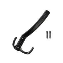 Zincs Alloy Wall Hook Towel Hanger Wall Mounted Coat Hook-Black