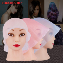Gorro de silicona para teñir el cabello con kit de gancho, gorro reutilizable para mechas para uso doméstico en salones de belleza, material