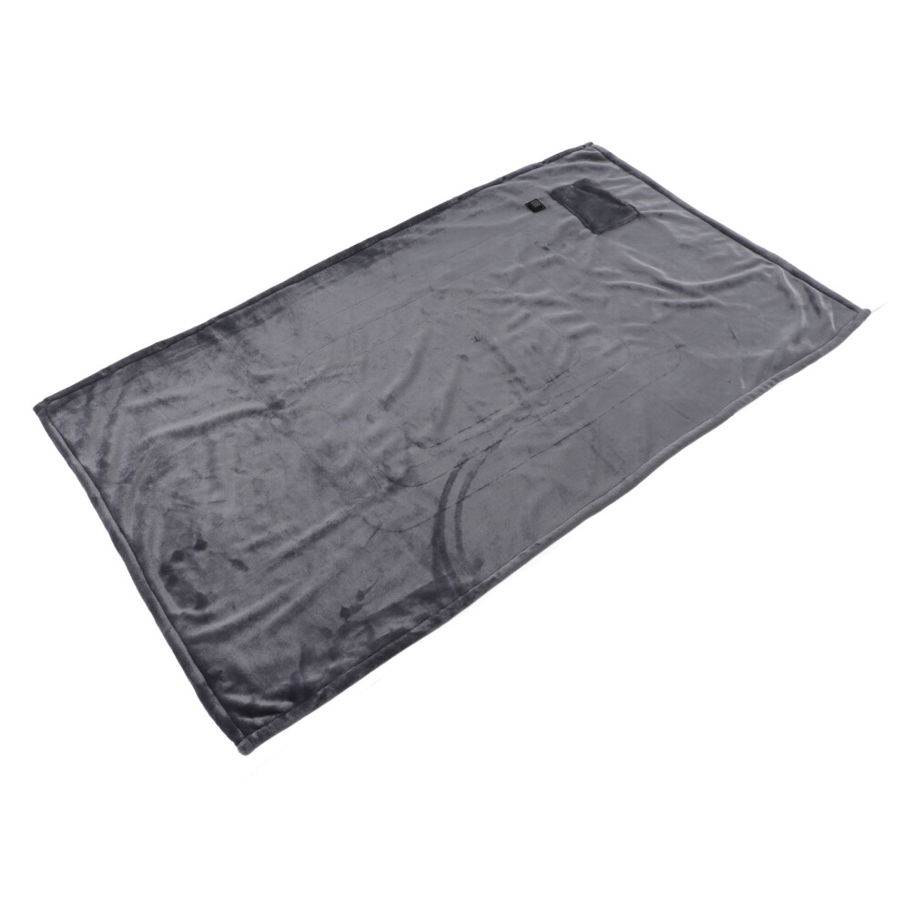 Electric Heating Blanket Small 5V Flannel Throw Quick Warm Grey 140x80cm