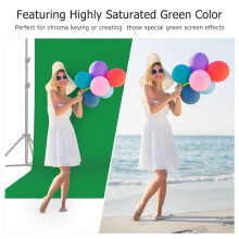 Durable Polyester Green Screen 2m x 3m / 6.6ft x 10ft for Studio Photography