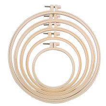 5 PeçAs 3 Polegada a 8 Polegada Conjunto de Aros de Bordado Conjunto de Aros Redondos de PláStico para Costura de Bordado Artesanal e Costura de