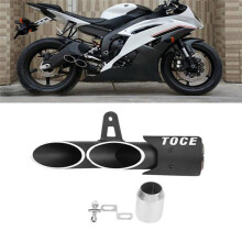 TOCE für YZF-R6 GSX-R Auspuffrohr Motorrad Doppelauslass Auspuff Endrohr SchalldäMpfer