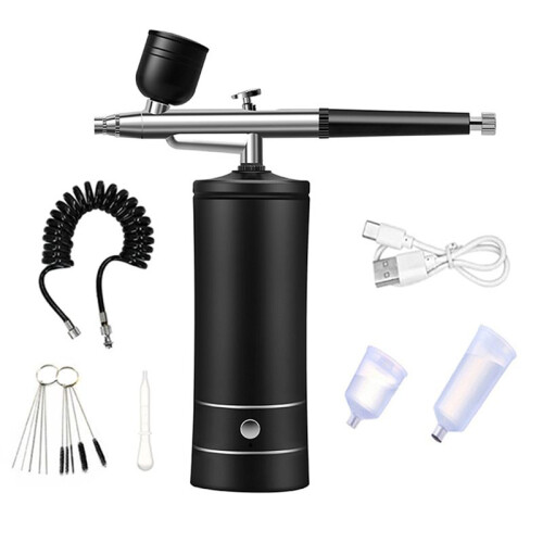 Air Brush Nail Oxygen Injector Mini Compressor Kit