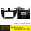 Fascia de RáDio EstéReo de Carro de 9 Polegadas 2 Din para   (EJ/EK/EM) 1996-2001 VíDeo MP5 Player Panel Frame Dash Mount Kit RHD 2