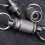 Titanium Quick Release Swivel Keychain, Pull Apart Detachable Keychain Heavy Duty Car Key Holder 2Pcs 8