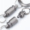 Titanium Quick Release Swivel Keychain, Pull Apart Detachable Keychain Heavy Duty Car Key Holder 2Pcs 6