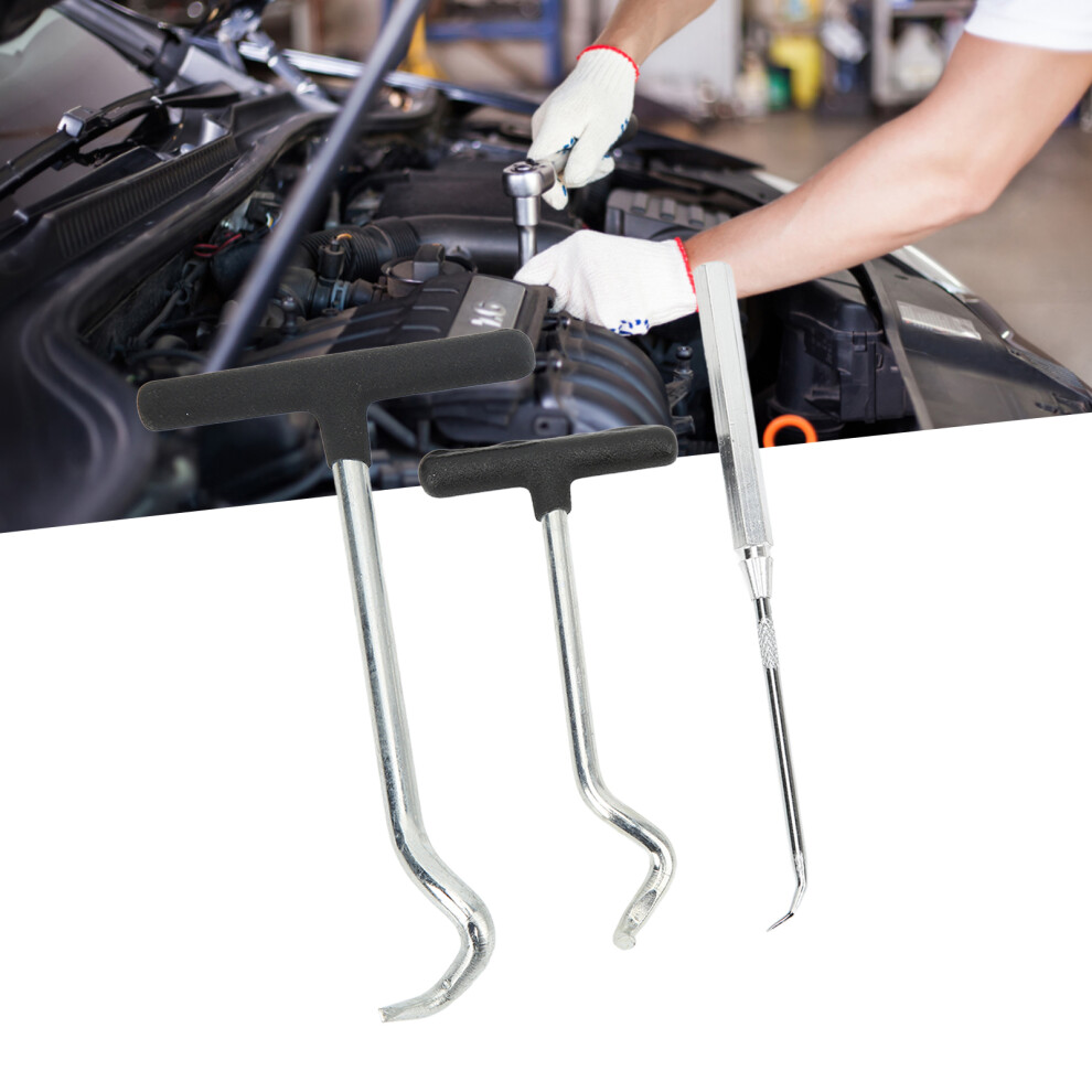 Car Suv Truck Oil Seal Remover Tool Set 3Pcs Steel Handle Grease Seal Puller 9361372880814