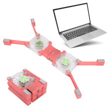 DRS03 Klappbares Laptop-Kühlpad, Doppellüfter,