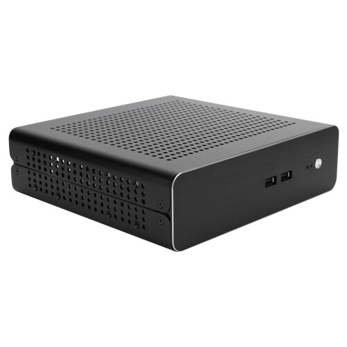 Κομψή ασημένια θήκη Mini ITX, η πλήρως αλουμινένια κατασκευή εξασφαλίζει βέλτιστη 1