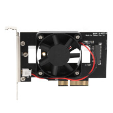Innovative Nvme Solution For Desktops And Workstations, Flexible Pcie Slots M.2 Nvme Ssd Adapter Card With Cooling Fan, Stable Installation And Lower