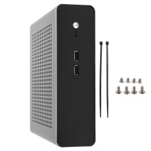 Silent Mini ITX Case For Seamless Integration Into Your Living Space, Hot And Cold Air Exchange Ensured By MESH Panels And Compatibility Accessories T