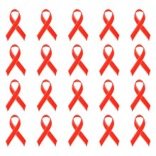 20Pcs Charity Event Ribbon Pin Lightweight For Volunteers-Red