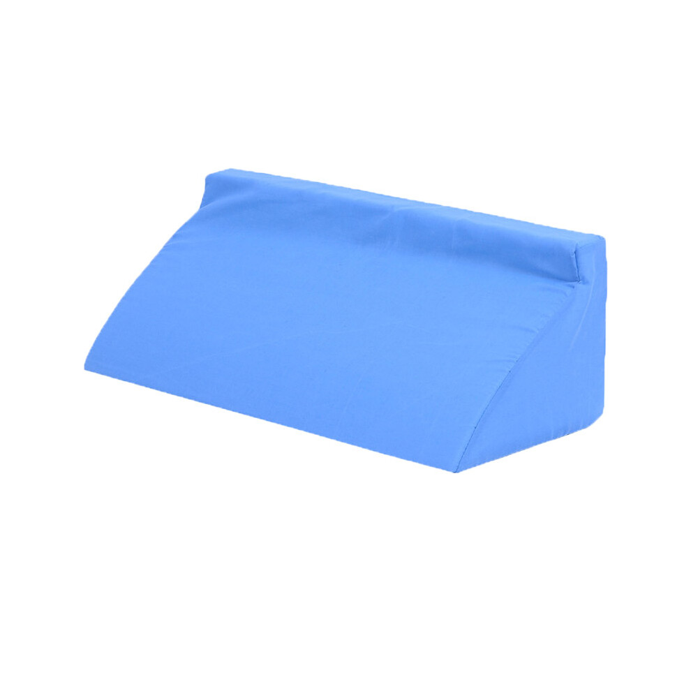 Blue Elevation Wedge For Legs And Ankles, Triangle Foam Bed Support For Circulation Improvement And Pressure Reduction, Post-Surgery Recovery Tool,