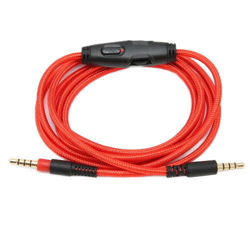 Καλώδιο ήχου Aux για HyperX Cloud Alpha, Αποσπώμενο στερεοφωνικό καλώδιο με ενσωματωμένο