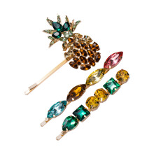 Accessori colorati per capelli da donna, gioielli a forma di ananas di squisita fattura per matrimoni, foto di famiglia e accessori per abbigliamento