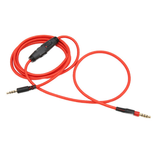 Καλώδιο ήχου Aux για HyperX Cloud Alpha, Αποσπώμενο στερεοφωνικό καλώδιο με ενσωματωμένο 1