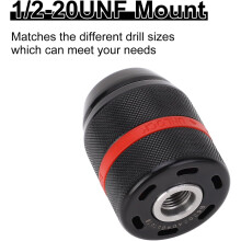Mandrino per trapano manuale, mandrino autoserrante con impugnatura ergonomica Comfort2-13mm, mandrino senza chiave per una lunga durata.