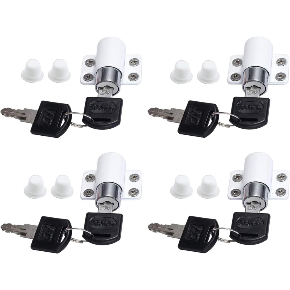 Sliding Patio Lock, Zinc Alloy Window Security Lock with Keyed Entry, Universal Lock for Enhanced Child Safety, Corrosion Resistance Ensured,
