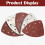 Aluminium Oxide Abrasive Sanding Sheets, Hook And Loop For Multi-Sanders Compatibility, Universal Suitable Sandpapers, Dust Extraction Holes, 3