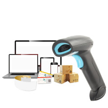 Drahtloser 2,4-GHz-Barcodescanner für Geschäftslager 1D/2D Handheld mit Sprachfunktion