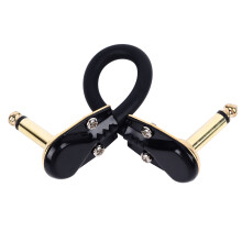 15 cm goldene flache Patch-Kabel für E-Gitarre Effektpedale
