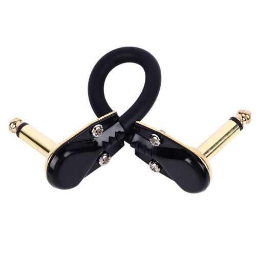 15 cm Gold Flat Patchkabel für E-Gitarren-Effektpedale