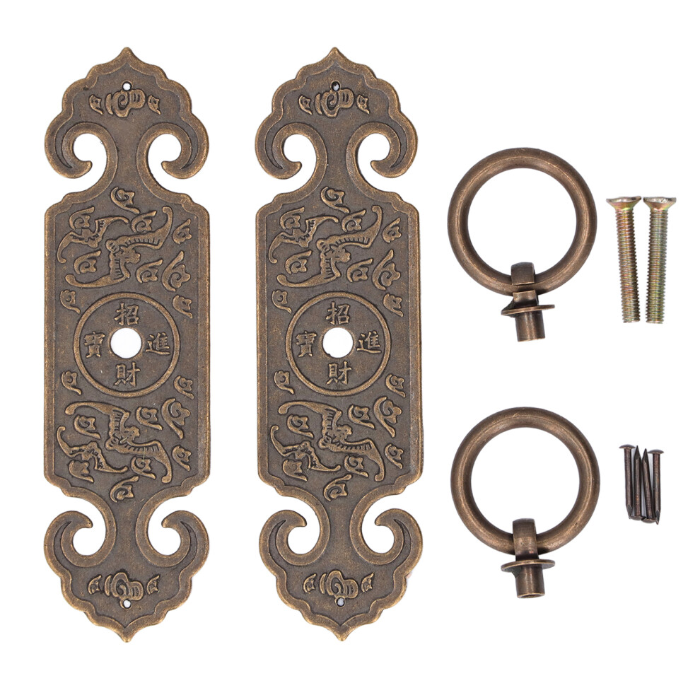 Rust Resistant Cabinet Handle Retro Style Drawer Pulls Antique Brass Corrosion Resistance Vintage Design Decorative Hardware Easy Install For 9049227681808