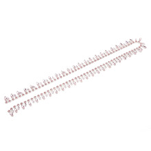 Silver Rhinestone Chain 2.3cm Wide 1 Yard Pink Glitter DIY Craft Chain