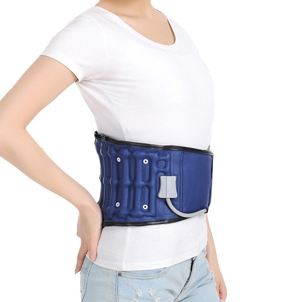 Blue Lightweight Inflatable Lumbar Traction Belt Â Adjustable Lower Back Brace