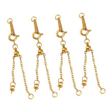 Chaîne d'extension de bijoux en acier inoxydable,-Or 5cm