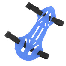 Adjustable Blue Rubber Archery Arm Guard for Recurve Bows, Breathable & Safe