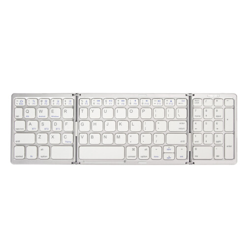 Innovative Wireless Keyboard, Concealed Triple Fold Bluetooth Device for Unmatched Portability 1
