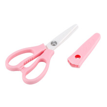 Comfort Grip Scissors for Kids Craft, Stainless Steel Scissors with Safety Scissors Rounded Tip, Pink Multipurpose Tool for Creative Projects and