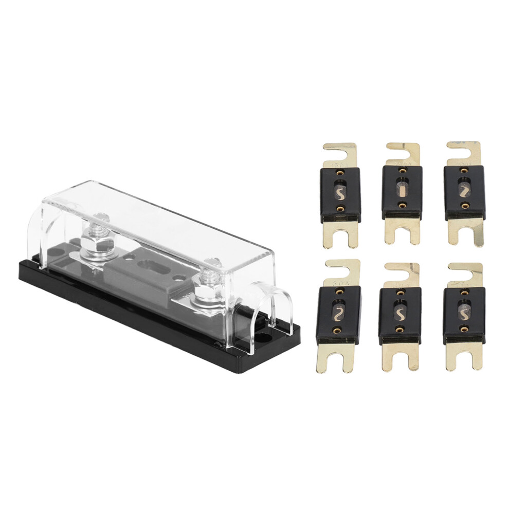 Car Audio Fuses Holder 300A Anl Fuse Block Set With 6 Fuses For Rv Yacht Ship 8771372897254