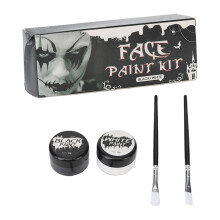 Kit de pintura facial e corporal vegano à base de água com efeitos especiais para o Halloween. Cobertura excepcional, cores altamente pigmentadas e