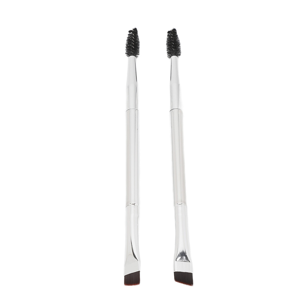 Eyebrow Eyelash Shaper with Double Head Brush Grooming Tool, Spoolie and Angled Brow Brush for Makeup Sculpting, Non-Slip Handle Lightweight and