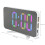 RGB-LED-Spiegel-Uhr Desktop-Wecker mit Lichtsensor 15,87,8 cm 2