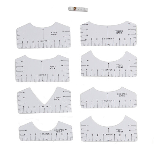 9-teiliges Ausrichtungslineal-Set, 1