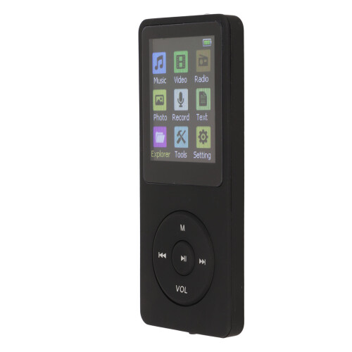 Ultra Thin 1.8" LCD MP3 MP4 Player 64GB Support Black