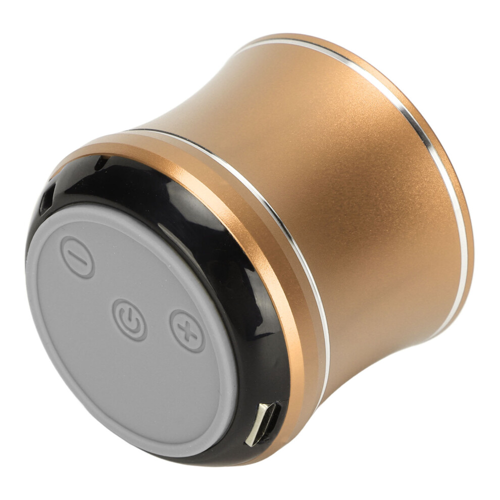 Mini Waterproof Bluetooth Speaker With 450Mah Battery, Gold 7621372904388