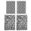 Plastic Embossing Folders Set 4PCS DIY Card Making Scrapbooking Paper Tools 2