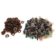Colorful Craft Eyes High Quality Material Smooth Surface with Washer Accessories Suitable for DIY Doll Making Mixed Colors Plastic Safety Eyes for
