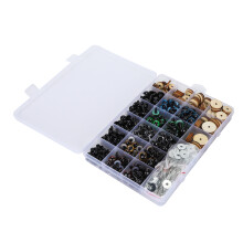 Plastic Eyes with Movable Joints for Plush Dolls, 6-12mm, Assorted Colors