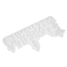 Moules en silicone pour résine de Noël 3D, lettre 1 pièce