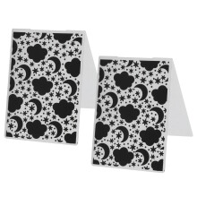 2Pcs Embossing Baking Mold Set for Cakes, Biscuits & Moon Cakes, 14.8x10.5cm