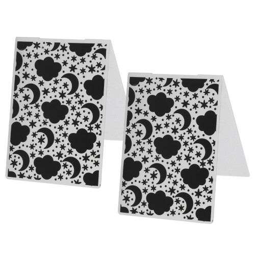 2Pcs Embossing Baking Mold Set for Cakes, Biscuits & Moon Cakes, 14.8x10.5cm