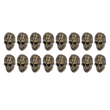 50 Sets Zinklegierung Schädel-Nietmuttern 25x16mm für Lederhandwerk und DIY
