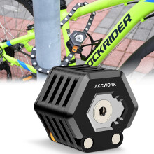 Folding Bike Lock for Electric Scooters, High Security Foldable Anti-Theft Padlock with Delicate Stable Design Ensuring Bicycle Safety, Suitable for M