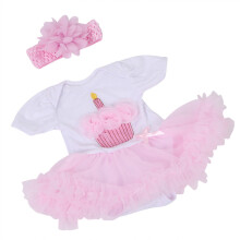 Schattige kleding voor rebornpoppen, gemaakt van zacht en comfortabel materiaal voor een veilige aankleedervaring voor poppen van 50-55 cm.